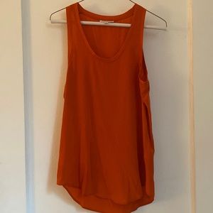 Orange/red long blouse from Equipment in XS